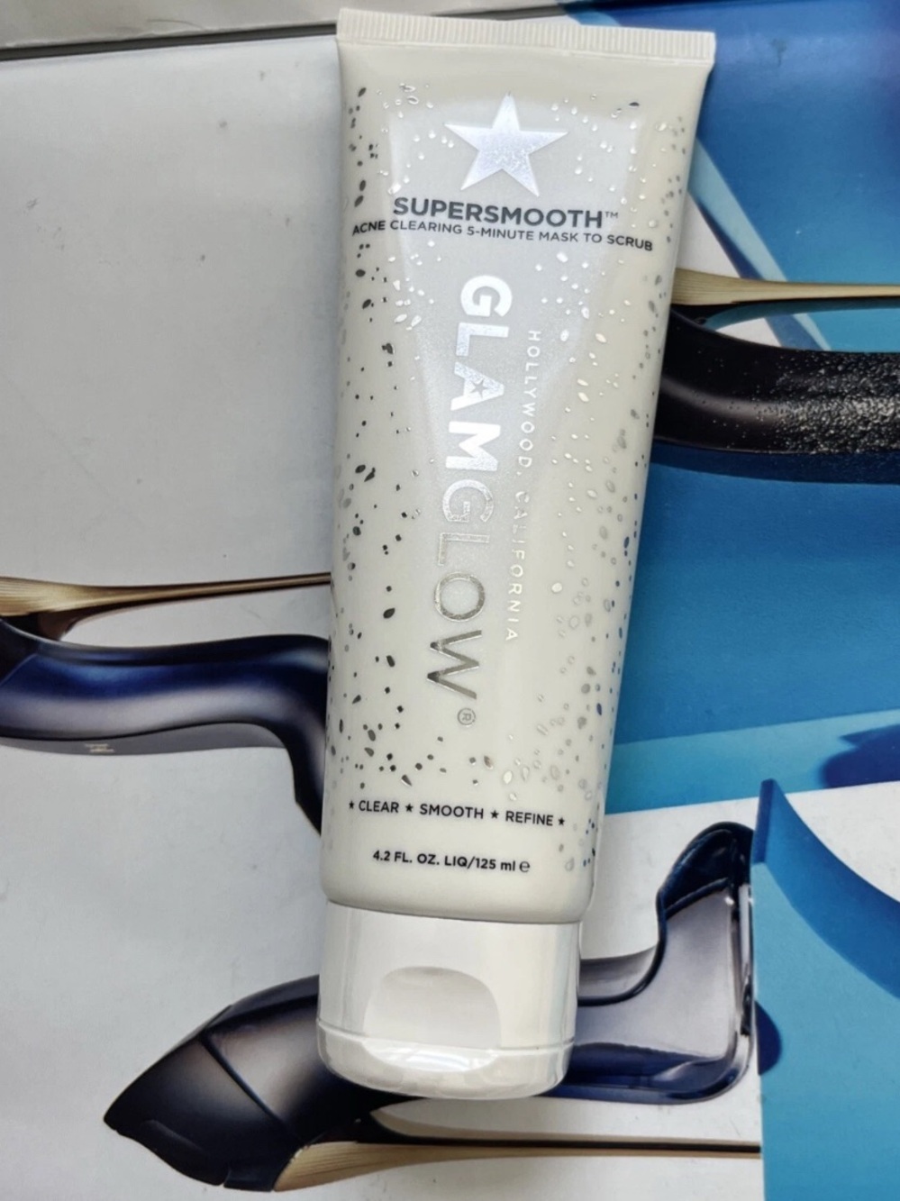GLAMGLOW Supersmooth Acne Clearing 5 - Minute Mask to Scrub 4.2 fl oz New Sealed